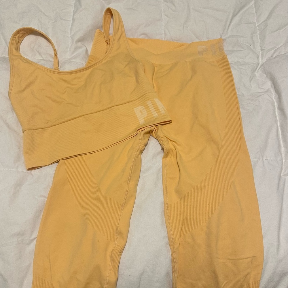 Victoria's Secret Pink Activewear in Yellow